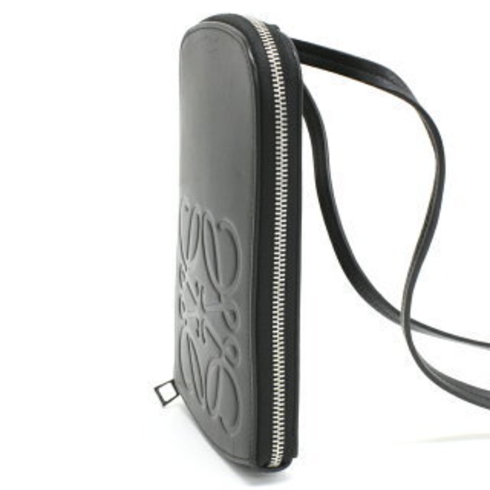 Loewe Multi Functional Case Crossbody Anagram Lea… - image 2